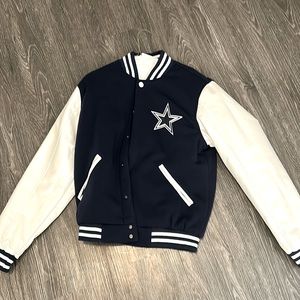 Dallas cowboy jacket inside out